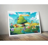 Оригинальный детский плакат "Мой первый год"