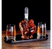 Мини бар «FUCK» графин -декантер со стаканами на подставке