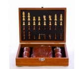 Подарочный набор с шахматами, флягой и стопками(средний)