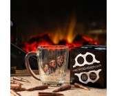 Кружка пивная "Непробиваемая" с 3 пулями