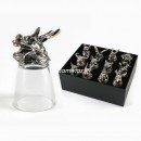 Набор рюмок-перевёртышей  на 12 персон