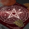Скатерть для гадания бархатная «Пентаграмма»