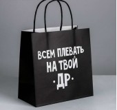 Пакет подарочный «Всем плевать на твой др»